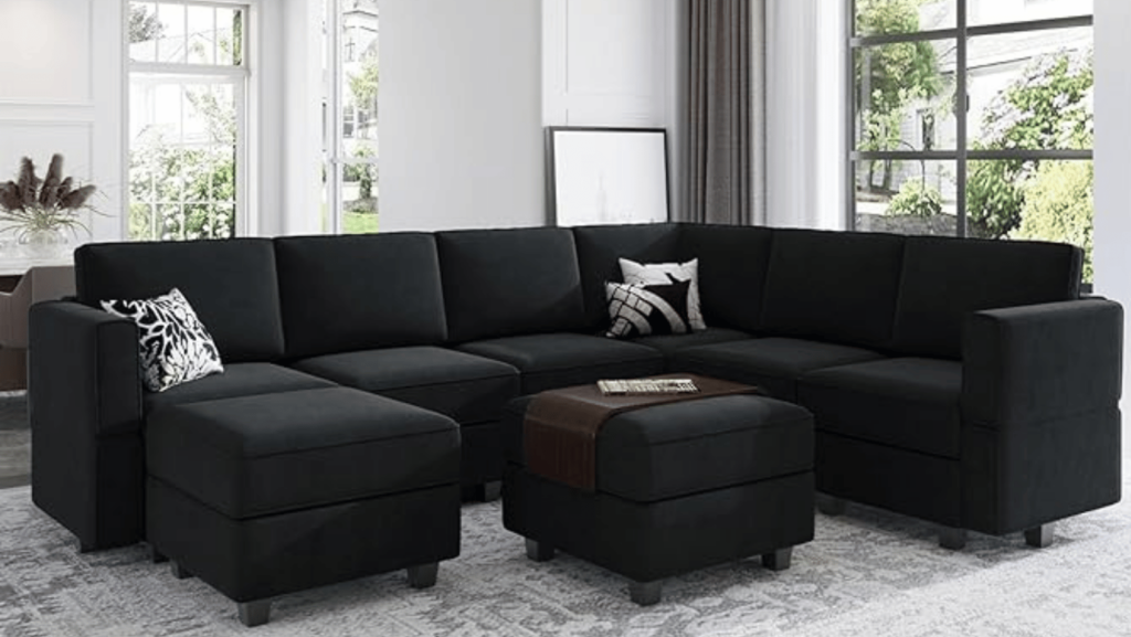 Black Sectional Couch