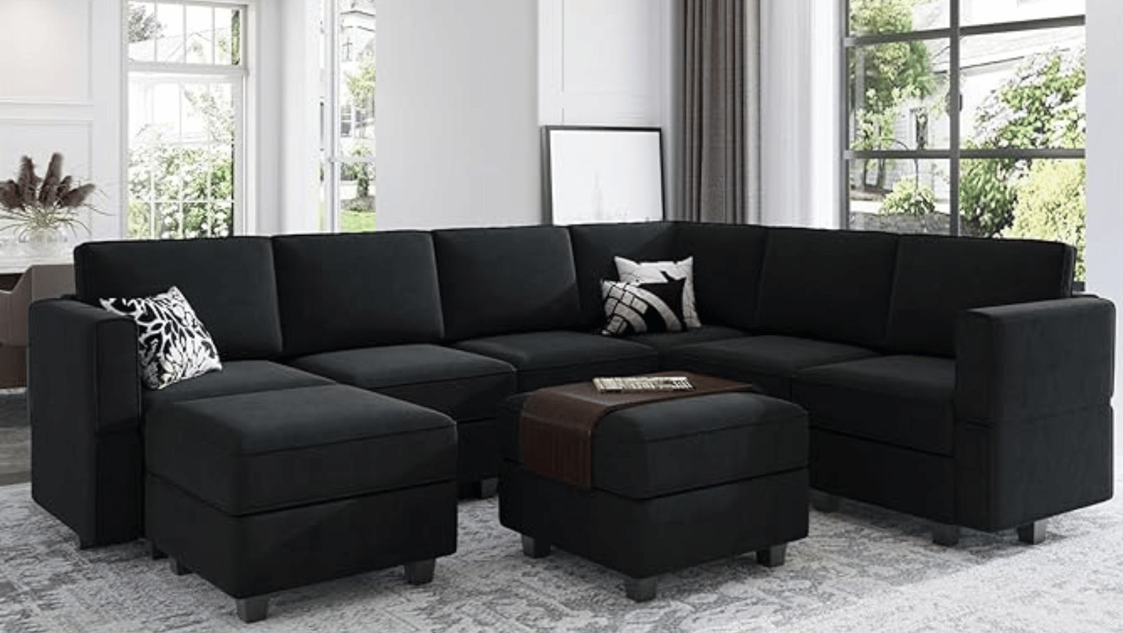 Black Sectional Couch